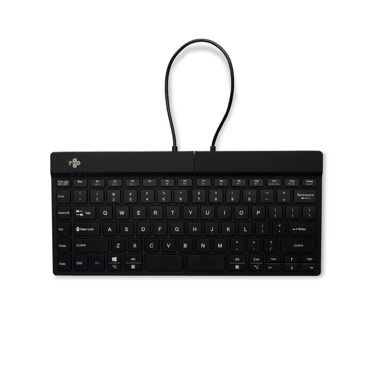 R-Go Tools Ergonomic keyboard R-Go Split Break with break software, ergonomic split keyboard, QWERTY (US), Bluetooth, black