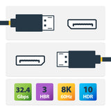 StarTech.com 8K-AOC-20M-DP-CABLE DisplayPort cable Black