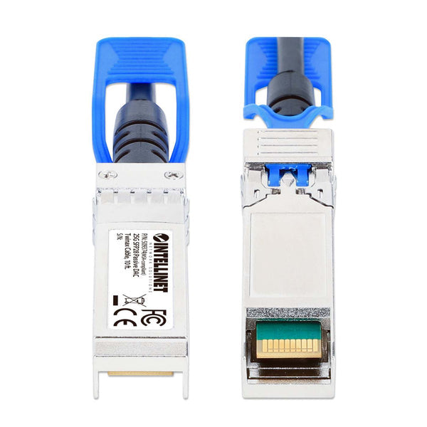 Intellinet 25G SFP28 Passive DAC Twinax Cable, 10 ft.