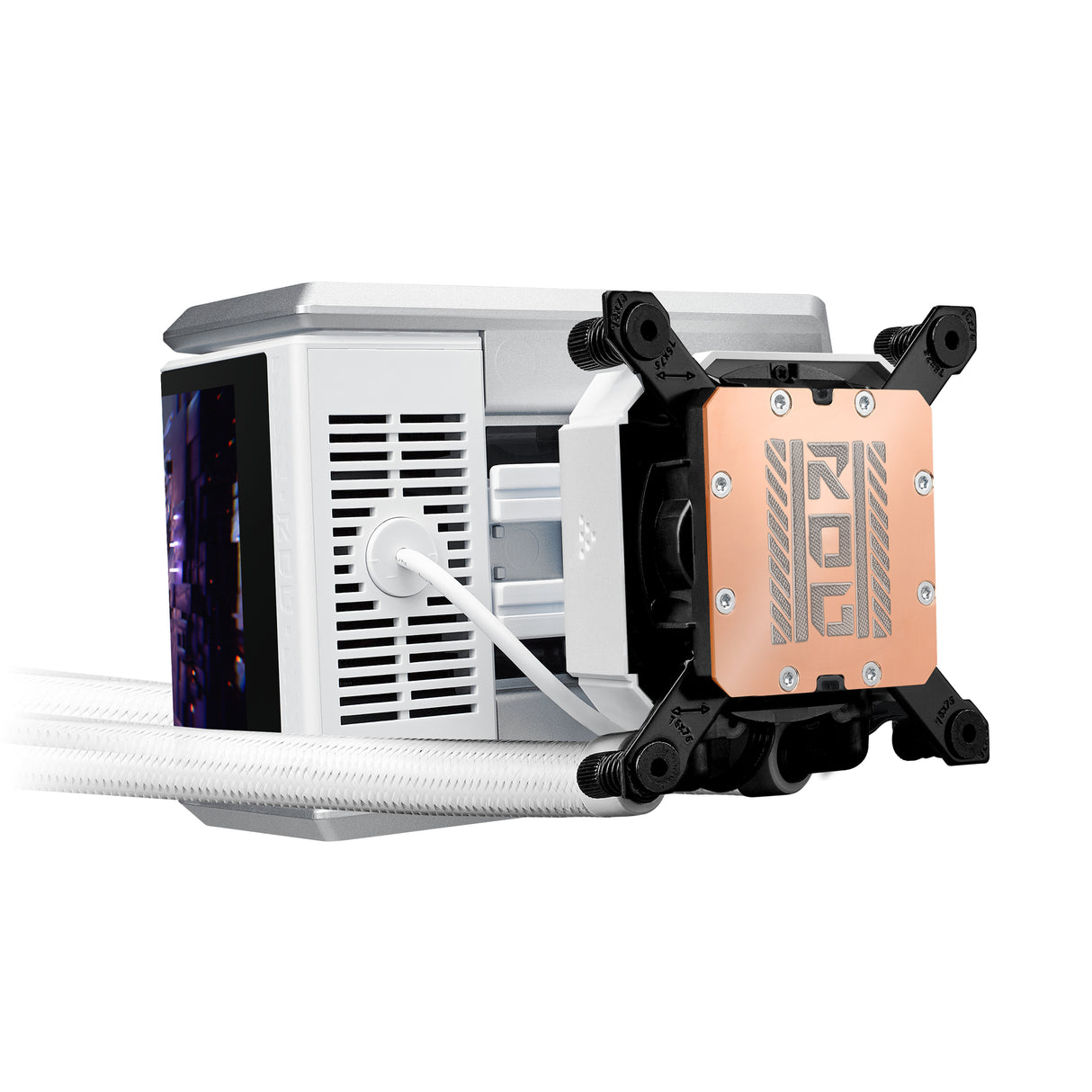 ASUS ROG RYUO IV 360 ARGB WHT Processor All-in-one liquid cooler 12 cm White