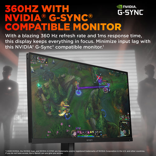 HP OMEN 24.5inch FHD 360Hz Gaming Monitor - 25