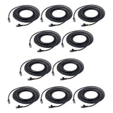 StarTech.com 15 ft. CAT6 Ethernet cable - 10 Pack - Black CAT6 Patch Cord - Snagless RJ45 Connectors - 24 AWG Copper Wire – UTP Ethernet Cable
