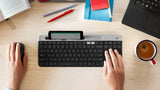 Logitech 920-011479 keyboard Universal RF Wireless + Bluetooth English Graphite