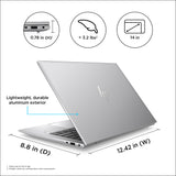 HP ZBook Firefly 14 G10 Intel® Core™ i7 i7-1355U Mobile workstation 35.6 cm (14") Touchscreen WUXGA 32 GB DDR5-SDRAM 2 TB SSD NVIDIA RTX A500 Wi-Fi 6E (802.11ax) Windows 11 Pro Silver