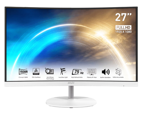 MSI Pro MP271CW computer monitor 68.6 cm (27") 1920 x 1080 pixels Full HD White