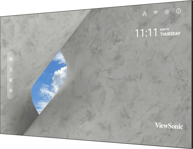 Viewsonic LDP163-091C Signage Display 4.14 m (163") LED Wi-Fi 600 cd/m² 4K Ultra HD Black Built-in processor Android 9