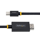 StarTech.com 3ft (91cm) Mini DisplayPort to HDMI Adapter Cable, 4K 60Hz with HBR3/HDCP 2.3/DPCP, MDP to HDMI 2.0, Active Video Converter, Mini DisplayPort Desktop to HDMI Monitor