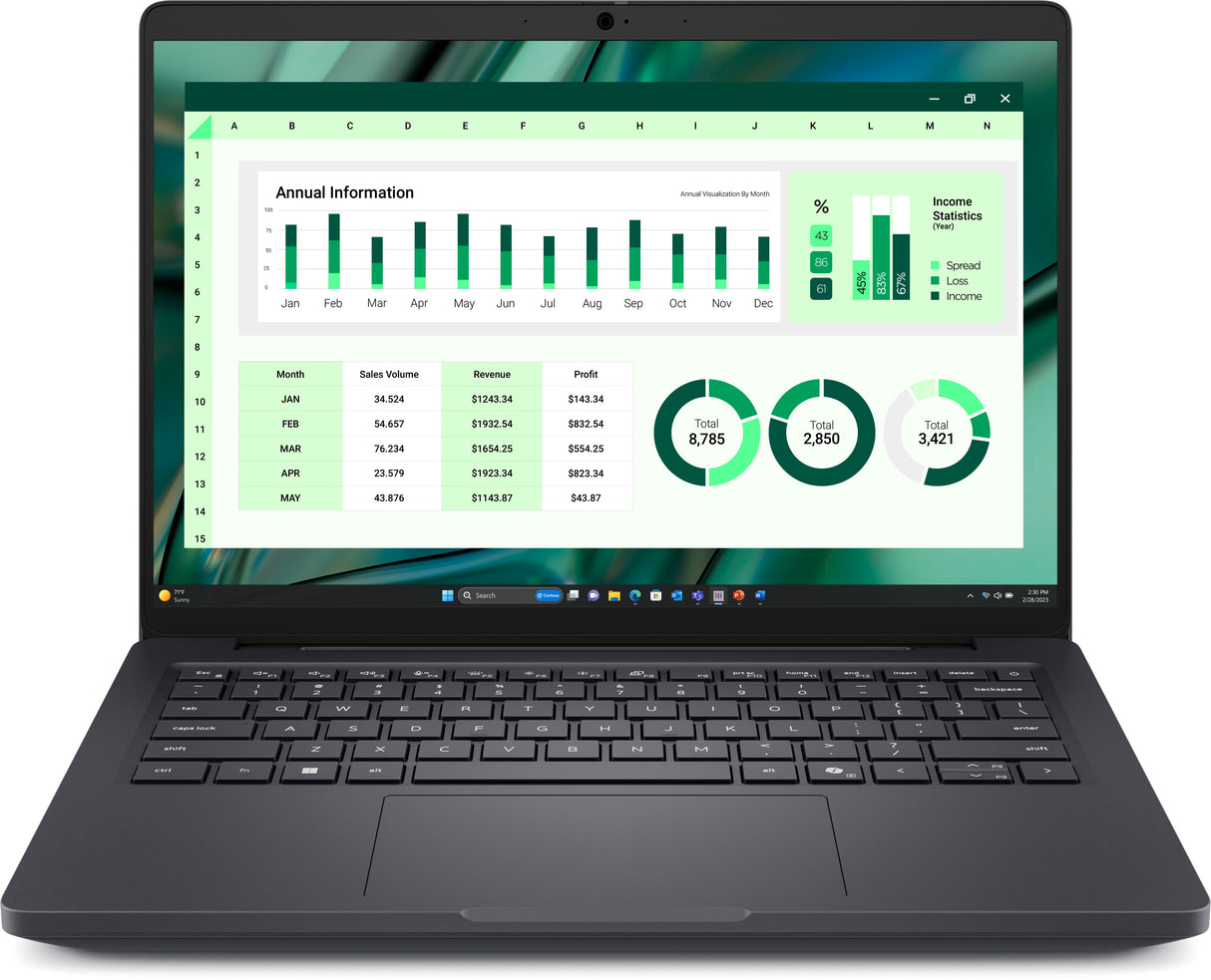 DELL Pro Max 14 MC14250 Intel Core Ultra 5 225H Mobile workstation 35.6 cm (14") Full HD+ 16 GB LPDDR5x-SDRAM 256 GB SSD Wi-Fi 6E (802.11ax) Windows 11 Pro Black