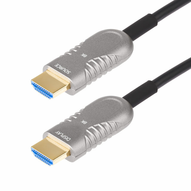 StarTech.com 30ft (9.1m) HDMI 2.1 Hybrid Active Optical Cable (AOC), CMP Plenum Rated, 8K Ultra High Speed HDMI 2.1/2.0 Fiber Optic Cable, 48Gbps, 8K 60Hz/4K 120Hz, HDR10+/FRL/TMDS/eARC