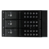 StarTech.com 3 Bay Aluminum Trayless Hot Swap Mobile Rack Backplane for 3.5in SAS II/SATA III - 6 Gbps HDD