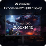 LG 32 Inch UltraGear™ G6, QHD 200Hz Gaming Monitor