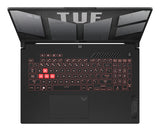 ASUS TUF Gaming A17 FA707NU-DS53-CA AMD Ryzen™ 5 7535HS Laptop 43.9 cm (17.3") Full HD 16 GB DDR5-SDRAM 512 GB SSD NVIDIA GeForce RTX 4050 Wi-Fi 6 (802.11ax) Windows 11 Home Black, Grey
