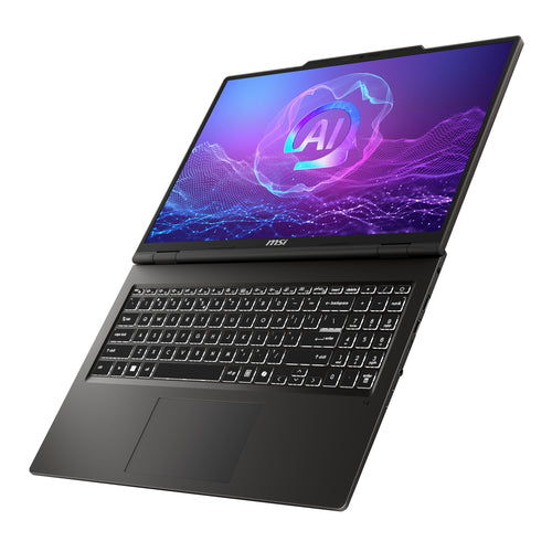 MSI VenturePro 16 A2RWFG-018CA Intel Core 7 240H Netbook 40.6 cm (16") 2K 32 GB DDR5-SDRAM 1 TB SSD NVIDIA GeForce RTX 5060 Wi-Fi 6E (802.11ax) Windows 11 Home Grey