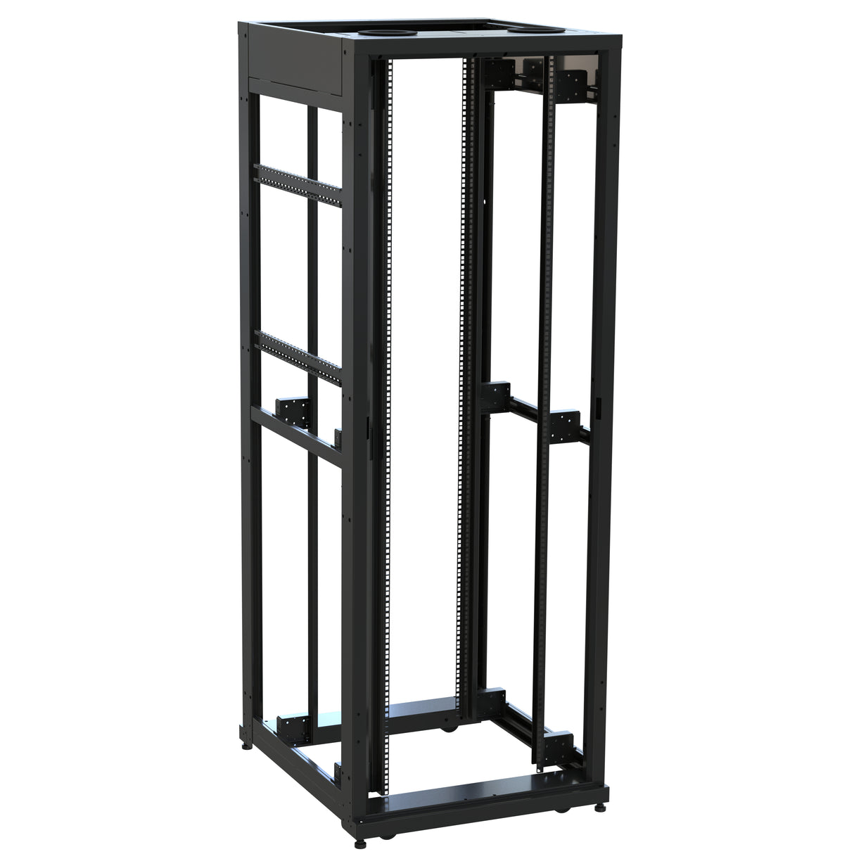 Middle Atlantic 45 RU SNE Series Rack Frame, 36 Inches Deep, 30 Inches Wide with Cage Nut Rackrail