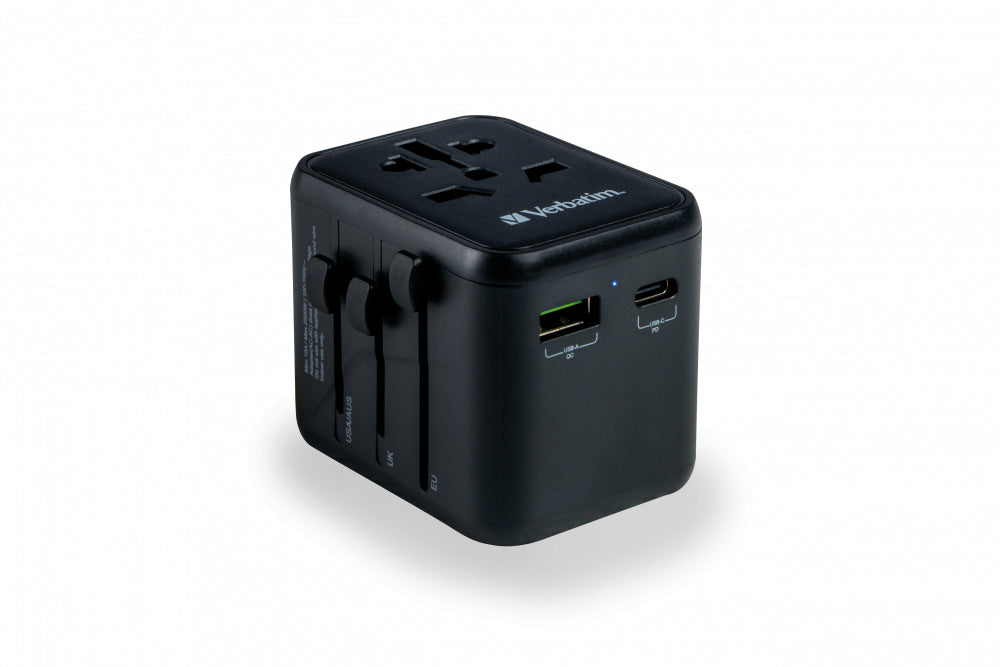 Verbatim 49544 power plug adapter Universal Black