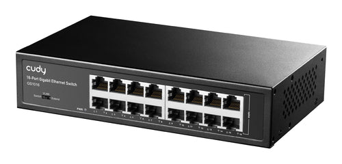 Cudy GS1016 network switch Unmanaged Gigabit Ethernet (10/100/1000) Black