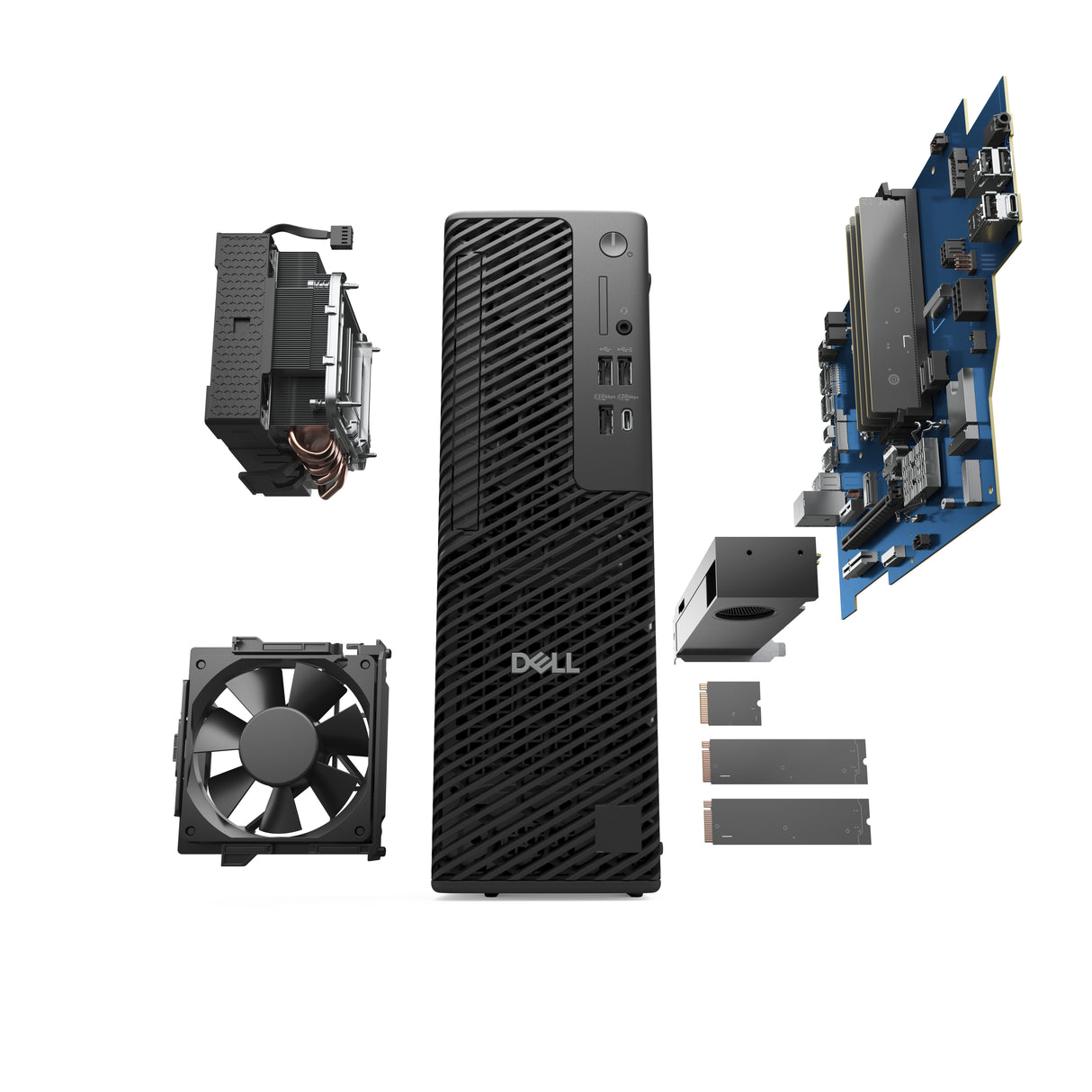 DELL Pro Max FCS1250 Intel Core Ultra 7 265 16 GB DDR5-SDRAM 512 GB SSD Windows 11 Pro Slim PC PC Black
