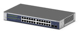 NETGEAR GS724T-600NAS network switch Managed L2+/L3 Gigabit Ethernet (10/100/1000) 1U Blue, Grey
