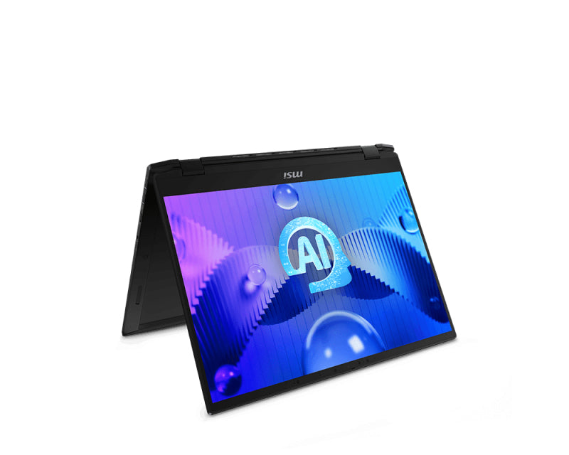 MSI Summit E16 Flip Evo A1VETG-032US Intel Core Ultra 7 155H Hybrid (2-in-1) 40.6 cm (16") Touchscreen Quad HD+ 32 GB LPDDR5-SDRAM 1 TB SSD NVIDIA GeForce RTX 4050 Wi-Fi 7 (802.11be) Windows 11 Pro Black