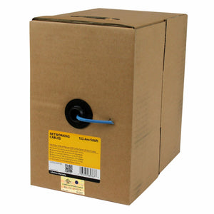 StarTech.com Bulk Cat 5e Ethernet Cable - 500 ft. - Solid - Plenum CMP - Blue - TAA Compliant