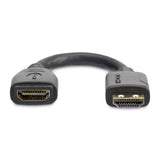 StarTech.com 6in (15cm) HDMI Port Saver Cable - 4K 60Hz High Speed HDMI 2.0 Extension Cable with Ethernet - Short HDMI Extension Cable - HDMI Male to Female Extension Adapter Cord