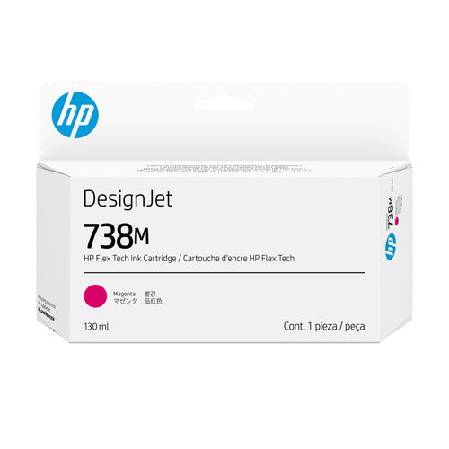 HP 738M 130-ml Magenta DesignJet Ink Cartridge print head Thermal inkjet