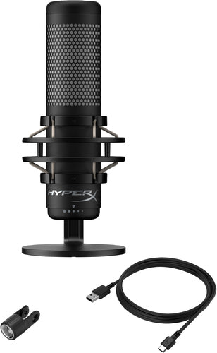 HyperX QuadCast S - USB Microphone (Black-Grey) - RGB Lighting