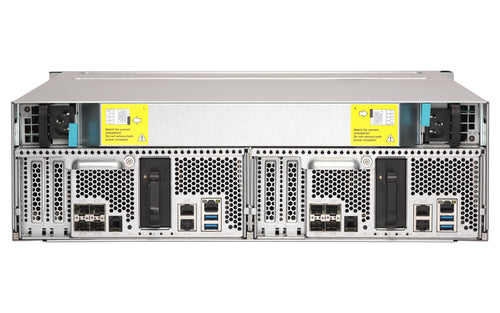 QNAP ES1686dc NAS Rack (3U) Intel® Xeon® D D-2123IT 32 GB DDR4 0 TB QNAP QES Black, Grey
