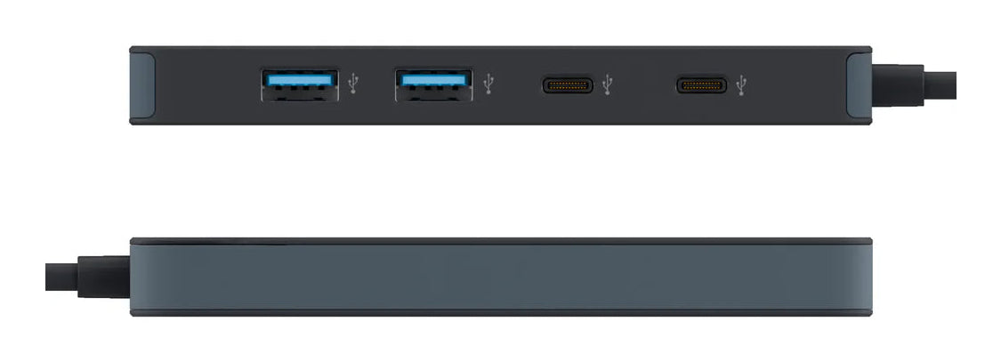 Targus HyperDrive Flex 4 Port USB-C Combo Hub USB 2.0 Type-C 5000 Mbit/s Black
