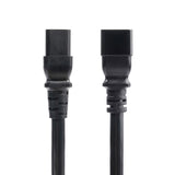 StarTech.com 2ft (60cm) Heavy Duty Extension Cord, C19 to C20 Black Extension Cord, 20A 250V, 12AWG, Heavy Gauge Power Extension Cable, AC Power Cable, TAA Compliant, UL Listed