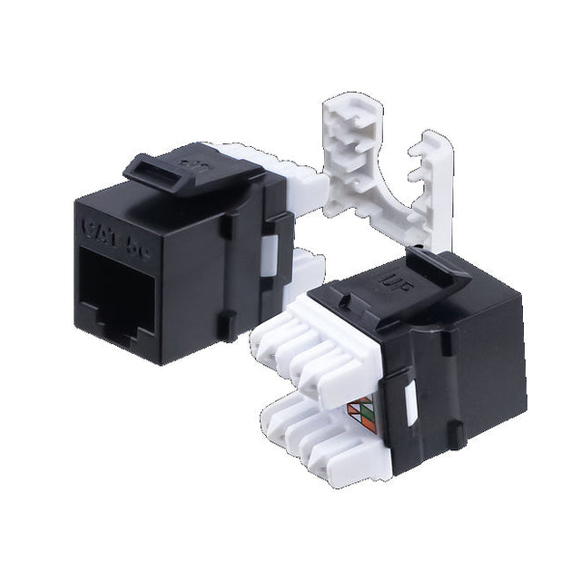 Wavenet Keystone Jack CAT5E, HD Series, UTP, 110, 8P8C,T568A/B, Black