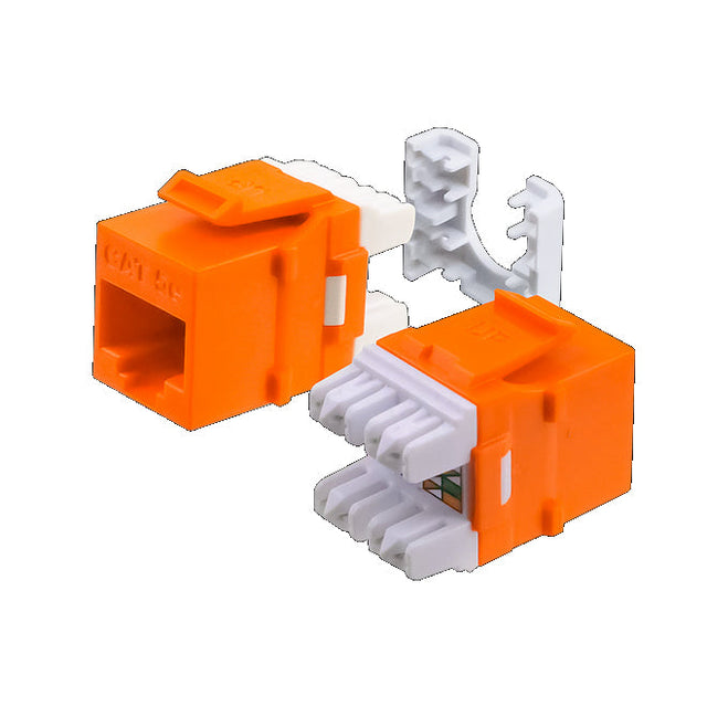 Wavenet Keystone Jack CAT5E, HD Series, UTP, 110, 8P8C,T568A/B, Orange