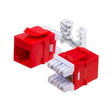 Wavenet Keystone Jack CAT5E, HD Series, UTP, 110, 8P8C,T568A/B, Red