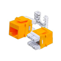 Wavenet Keystone Jack CAT5E, HD Series, UTP, 110, 8P8C,T568A/B, Yellow