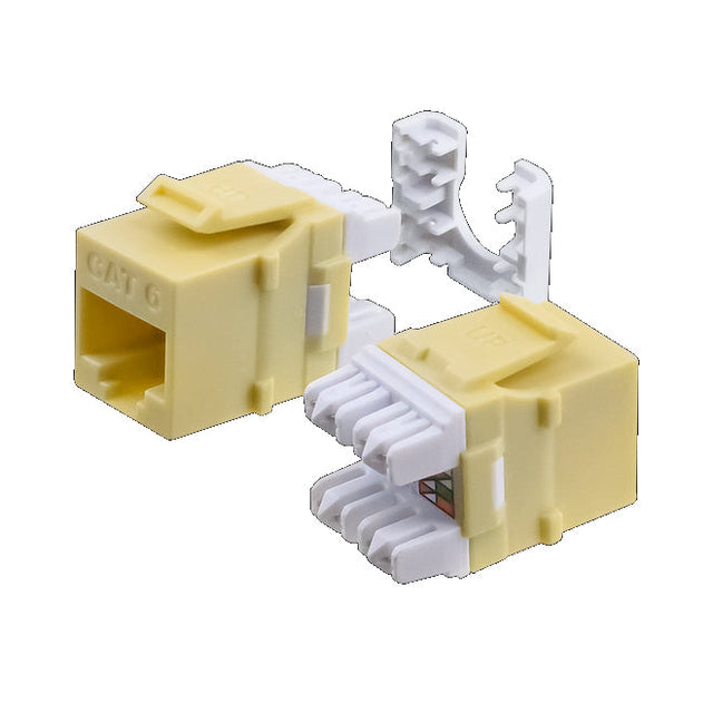 Wavenet Keystone Jack CAT6 HD Series UTP 180 degree 110-Type T568A/B Ivory