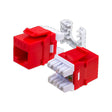 Wavenet Keystone Jack CAT6 HD Series UTP 180 degree 110-Type T568A/B Red