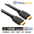 Primewired, HDMI Version 2.0, 4K High Speed Cable w/Ethernet, 20ft