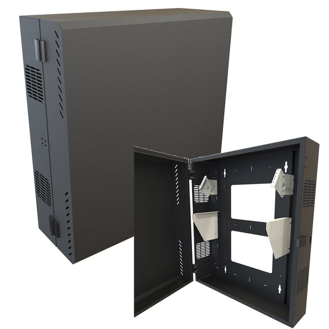 Hammond HLP Series, Low-Profile Wall Mount Cabinet  6U/43"H Black