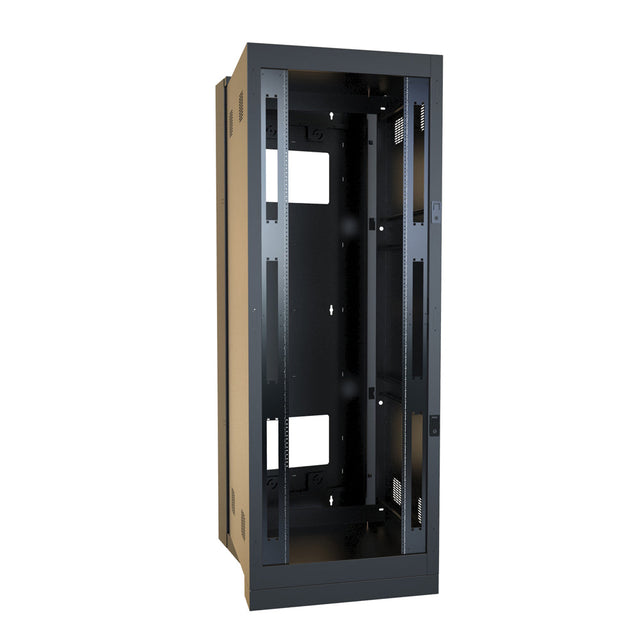 Hammond HWF Series Swing Out Floor Mount Cabinet 42U 30W 35D Black