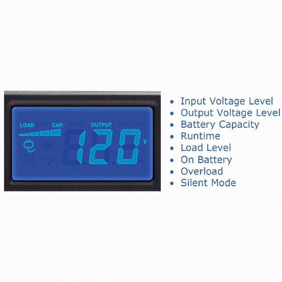 CyberPower OR1000LCDRM1U uninterruptible power supply (UPS) Line-Interactive 1 kVA 600 W