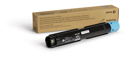 Xerox Genuine ® VersaLink® C7000 Color Printer Cyan High capacity Toner Cartridge (10100 Pages) - 106R03760