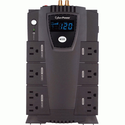 CyberPower CP825AVRLCD uninterruptible power supply (UPS) Line-Interactive 0.825 kVA 450 W