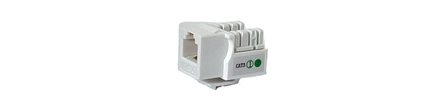 Keystone Jack Cat3  RJ-12 Voice Grade  White