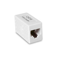 Inline Coupler Feed Through Cat6, UTP White 5PK