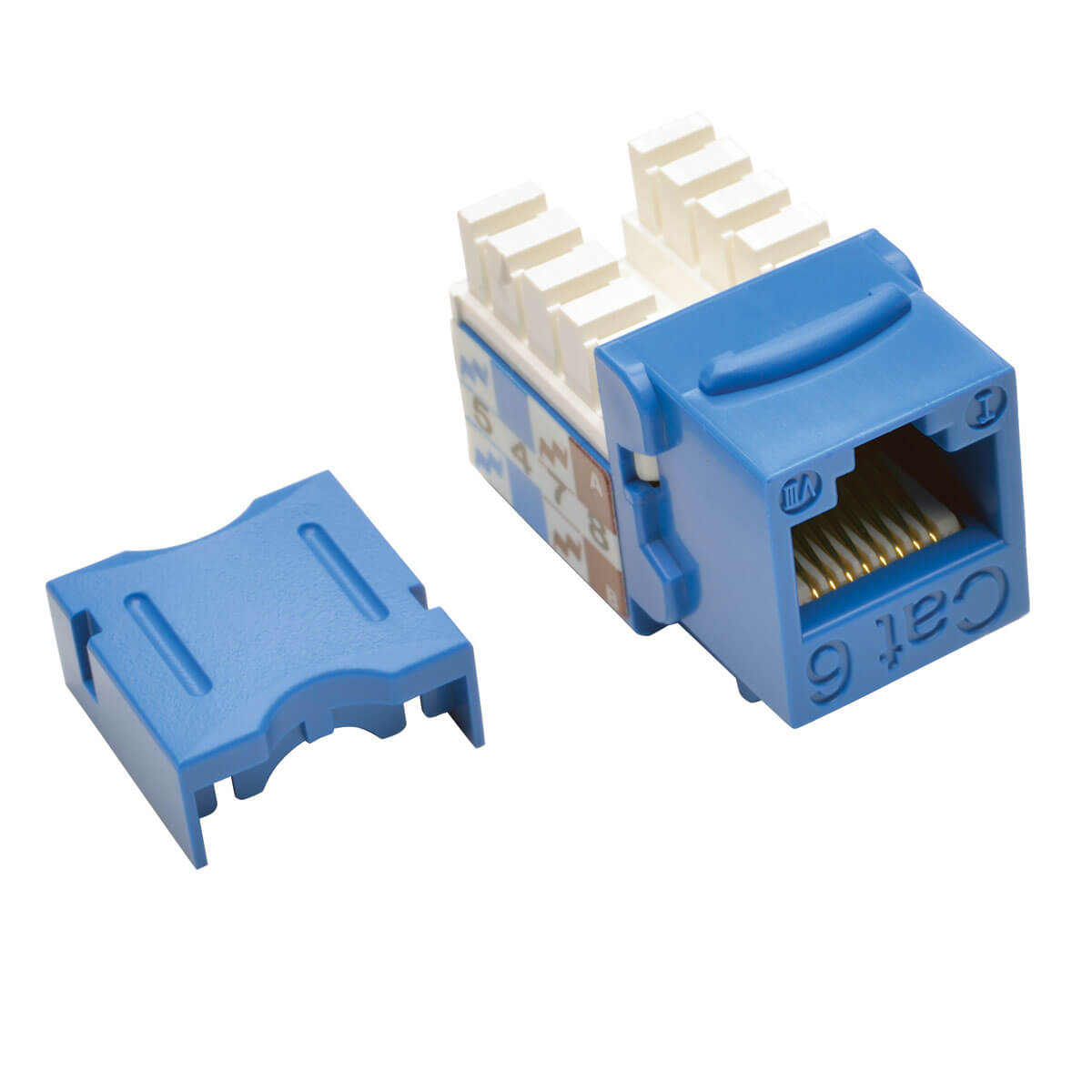 Tripp Lite Keystone Jack Cat6/Cat5e 110 Style  -  Blue 25PK