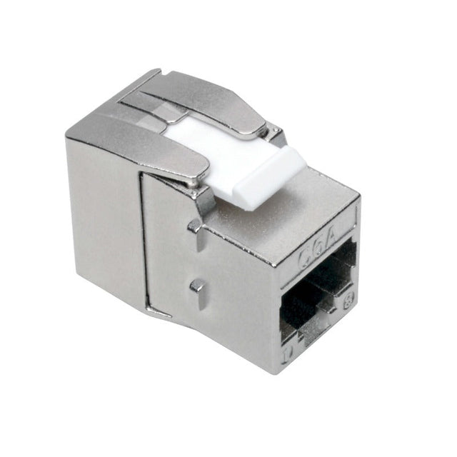 Tripp Lite Keystone Jack Cat6a/Cat6/Cat5e, Shielded- Toolless PoE/PoE+