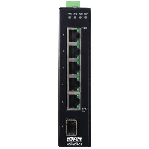Tripp Lite Switch Industrial Managed  5-Port Gigabit GbE SFP Slot