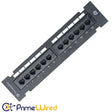 Primewired Patch Panel Cat5e Wall Mount Mini 110 Type 12 Port