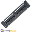 Primewired Patch Panel Cat6 Wall Mount Mini 110 Type 12 Port