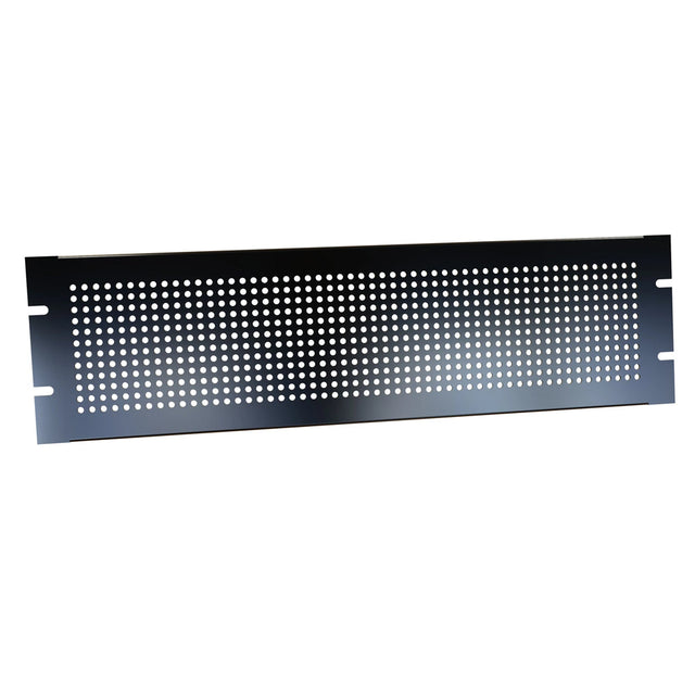 Hammond PPFS Series, Perforated Steel Rack Panel, Black, 1U